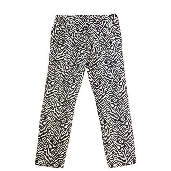 Banana Republic Sloan Fit Pant Women's Zebra Print Sz 8 - Picture 7 of 13